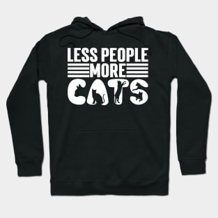 Less People More Cats Hoodie